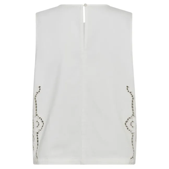 Colette Embroidery Top White