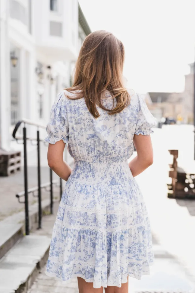 Constance Porcelain Dress Light Blue