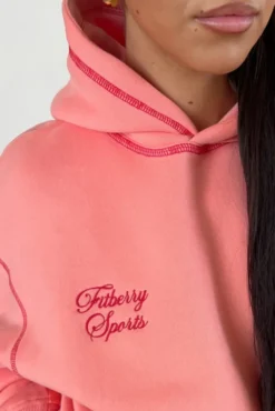 Contour Oversize Hoodie Pink