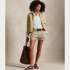Cotton Chino Short Khaki
