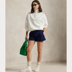 Cotton Chino Short Navy