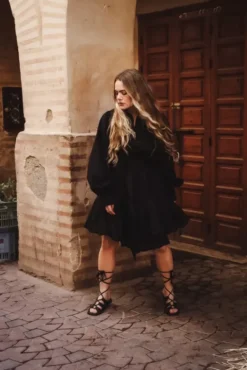 Cotton Ranch Dress Black