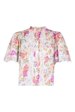 Cotton Slub Blouse Flora