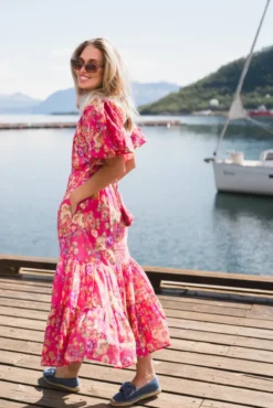 Cotton Slub Midi Dress Rosalie