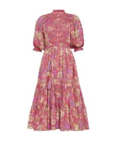 Cotton Slub Midi Dress Rosalie