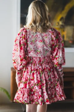 Cotton Slub Mini Dress Romace