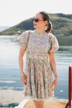 Cotton Slub Shift Dress Lush