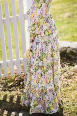 Cotton Slub Skirt Summer Lilacs