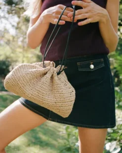 Crochet Handbag Starfish Beige
