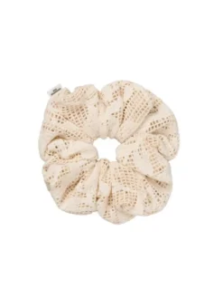 Croflora Scrunchie Buttercream White