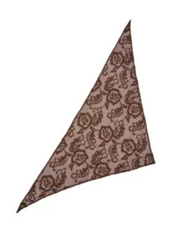Croflora Triangle Scarf Hot Fudge Brown