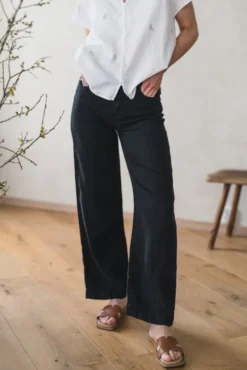 Culotte Linen Colour Black