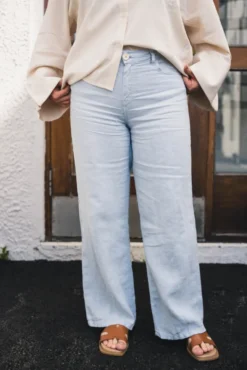 Culotte Linen Summer Pearl Blue