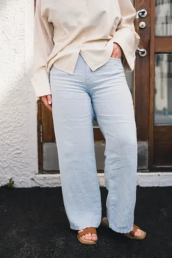 Culotte Linen Summer Pearl Blue
