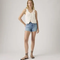 501 Curve Shorts Indigo Worn In
