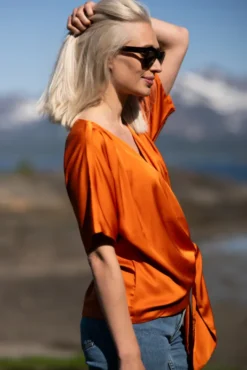 Dagmar Blouse Tangerine