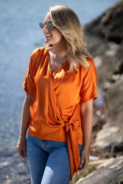 Dagmar Blouse Tangerine