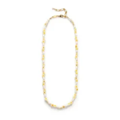 Daisy Flower Necklace Gold