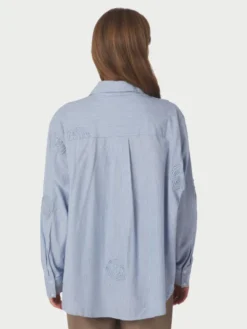 Dalma Dori Mini Stripe Shirt Blue
