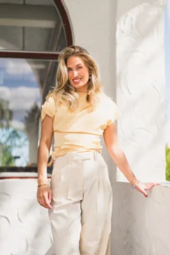 Demi Top Butter Yellow