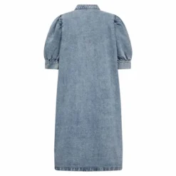 Denice Denim SS Dress Bleach Denim