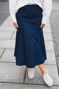 Denim Skirt Denim Blue
