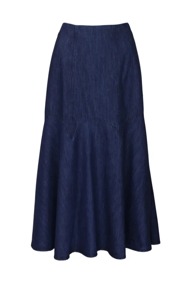 Denim Skirt Denim Blue