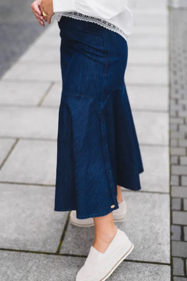 Denim Skirt Denim Blue