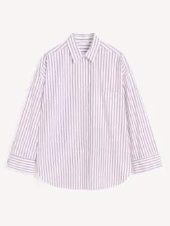 Derris Shirt Cabernet Stripe