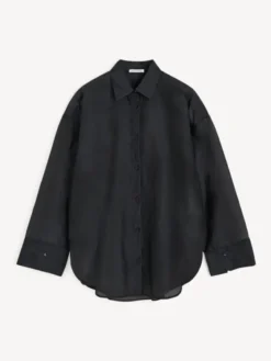 Derris Soft Organza Shirt Black