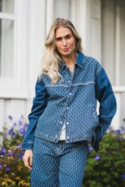 Dharma Jacket Light Wash Blue Denim