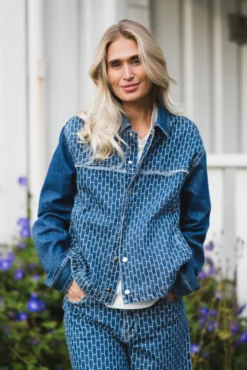 Dharma Jacket Light Wash Blue Denim