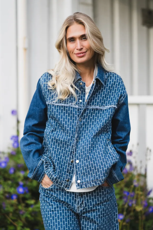 Dharma Jacket Light Wash Blue Denim