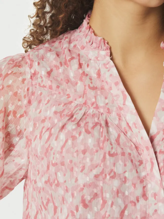 Diana Blurred Blouse Rose