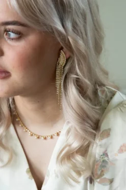 Diana Earrings Gold Golden Combo
