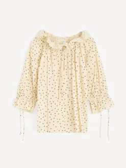 Dicte Voile Blouse Polka Dot Print