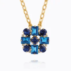 Diora Chain Necklace Gold ReCreated Blue Combo