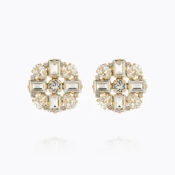 Diora Statement Earrings Crystal