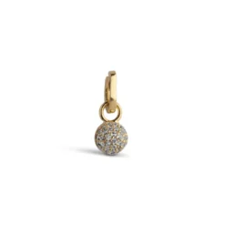Disco Ball Charm Gold