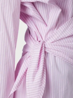 Dita Scarf Stripe Shirt Light Pink