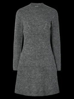 Dolly LS Knit Dress Medium Grey Melange