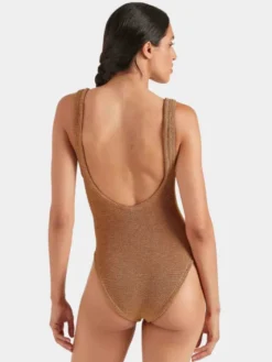 Domino Swim Metallic Cocoa