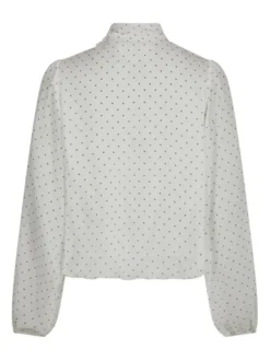 Dorellie Dot Blouse Offwhite