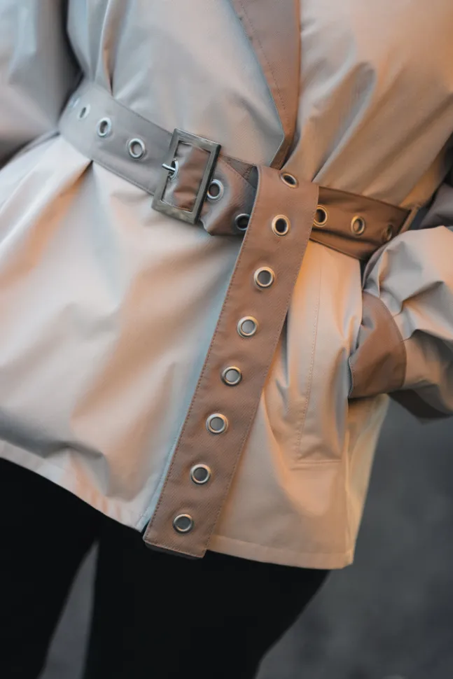 Duskregn Short Trench Coat Sand
