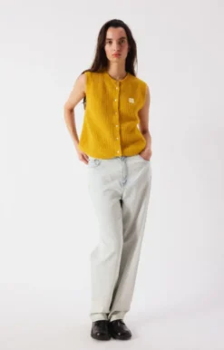 East Vest Mustard Melange