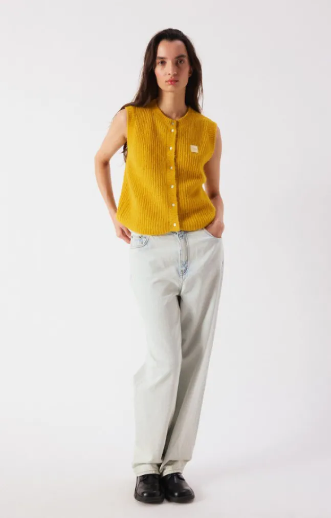 East Vest Mustard Melange