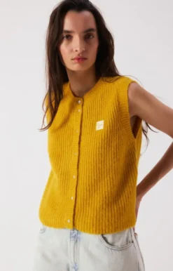 East Vest Mustard Melange