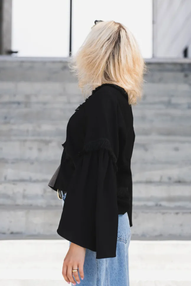 Eden Blouse Linen Black