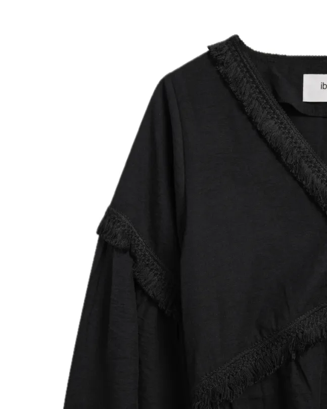 Eden Blouse Linen Black