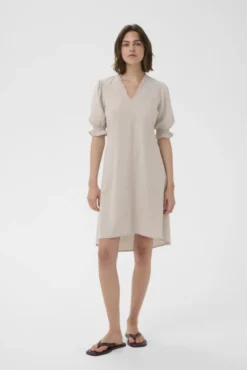 Edith Rigitta Dress Ecru